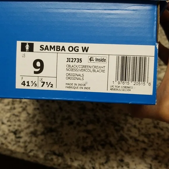 ADIDAS SAMBA LEOPARD OG SNEAKER, WOMENS 9 - Picture 5 of 5